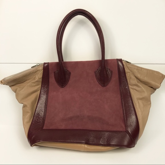 Pour La Victoire Madison Suede Leather Satchel Bag - Picture 6 of 8